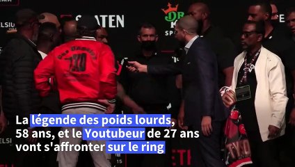 Boxe: Tyson gifle Paul lors de leur ultime face-à-face avant de monter sur le ring