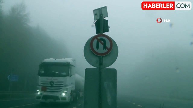 Bolu Dağı'nda Yoğun Sis: Görüş Mesafesi 20 Metreye Düştü