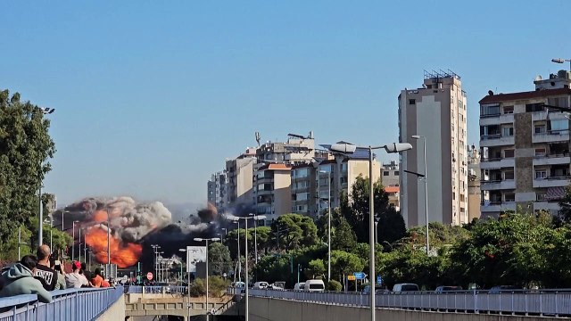 Bombardeos en el sur de Beirut tras avisos de evacuación israelíes