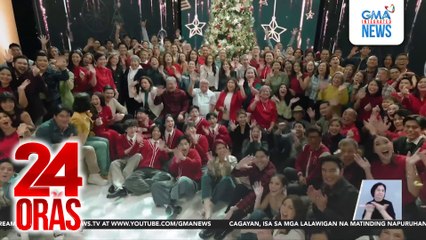 Behind-the-scenes ng GMA Christmas station ID kung saan bida ang masayang paskong Pinoy | 24 Oras