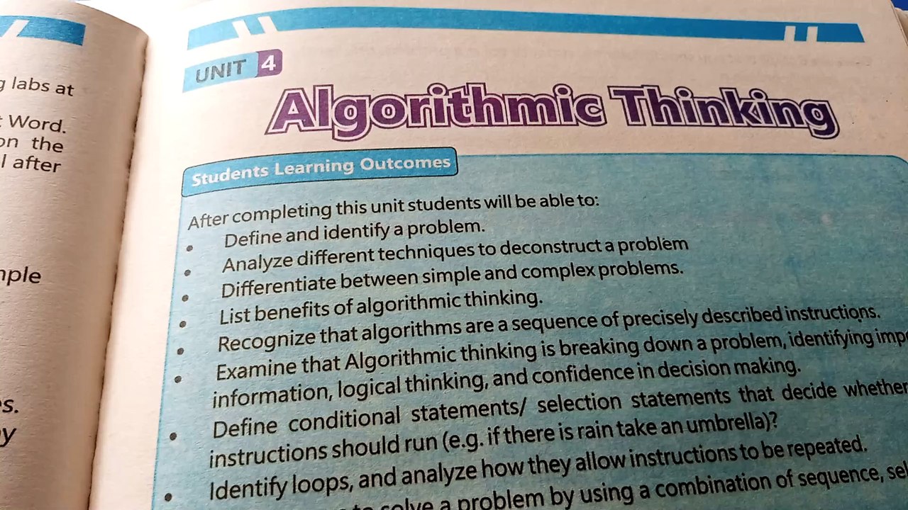 Class 6 Chapter 4 Algorithmic Thinking Solved Exercise lesson 1