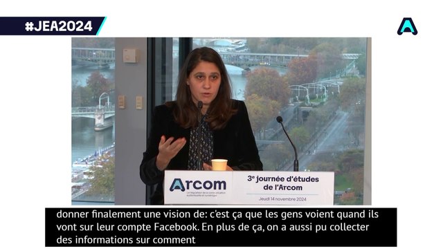 Journée d'études de l'Arcom : Oana Goga