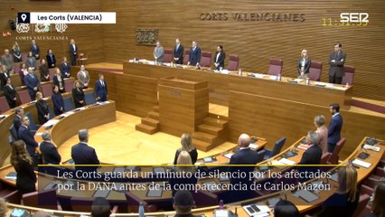 Carlos Mazón comparece en Les Corts tras el desastre de la DANA