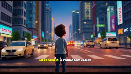 🚸 Young Boy Chooses Safety Over Risk | Sam’s Journey Across the Busy Streets of Metropolis 🌆