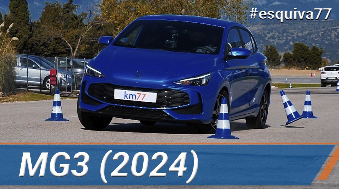 MG3 Hybrid+ 2025 - Maniobra de esquiva (moose test) y eslalon | km77.com