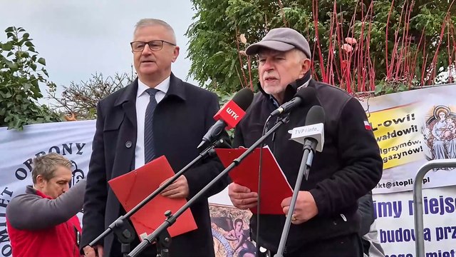 Protest pod siedzibą Lidla w Jankowicach - w obronie Gietrzwałdu