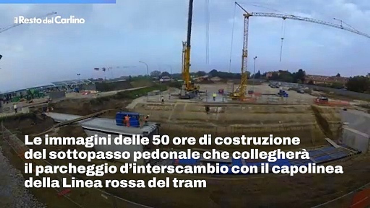 Timelapse costruzione del sottopasso del deposito di Borgo Panigale