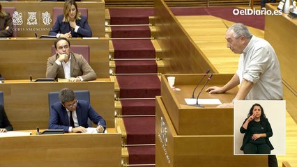 Baldoví, a Mazón: "Un president que abandona a su pueblo no merece ser president"