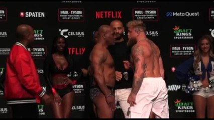 Lo schiaffo di Mike Tyson a Jake Paul a poche ore dall'incontro