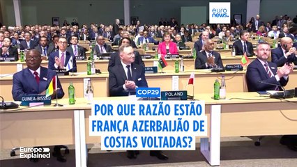 Por que razão estão o Azerbaijão e França de costas voltadas?