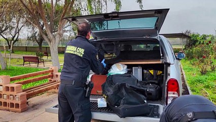 La Guardia Civil investiga el incendio en Villafranca de Ebro (Zaragoza)