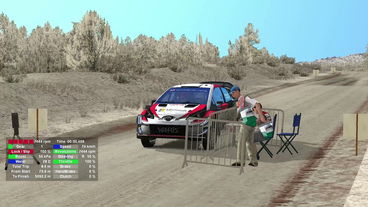 Richard Burns Rally: Fraizer Wells Snow, in a Toyota Yaris WRC 2018 (XBox Controller)