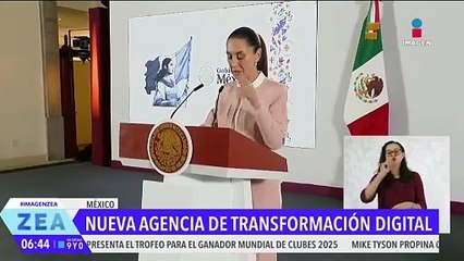 La presidenta Sheinbaum presentó la nueva agencia de transformación digital