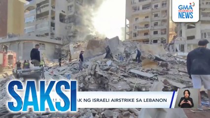 Gusali, winasak ng Israeli airstrike sa Lebanon | Saksi