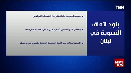 تعرف على بنود اتفاق التسوية في لبنان