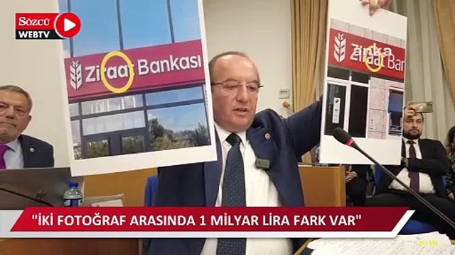 CHP'li Akay'dan Ziraat Bankası'nda usulsüzlük iddiası: İki fotoğraf arasında 1 milyar lira fark var