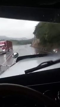 'Recorrí un kilómetro sin frenos': conductor de rastra evita tragedia vial en la CA-5