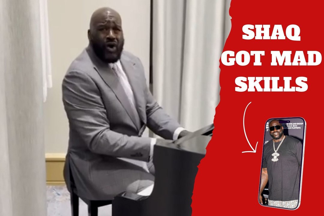 Shaquille O’Neal shows his impressive 'piano skills' and shock fans with a Brian McKnight cover