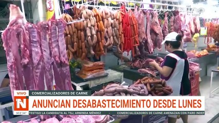 Carniceros cruceños anuncian paro indefinido desde el lunes y alertan desabastecimiento