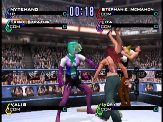 WWF SmackDown Just Bring It (PLAYSTATION 2) Womens Hardcore 3 vs3