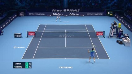 Finals - Zverev rejoint le dernier carré, Alcaraz proche de l'élimination