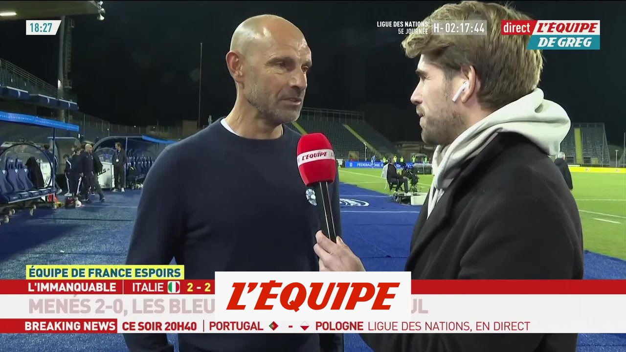 Baticle : «Fier de notre réaction, moins de la première mi-temps» - Foot - Espoirs