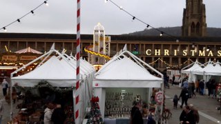 Christmas market at The Piece Hall in Halifax