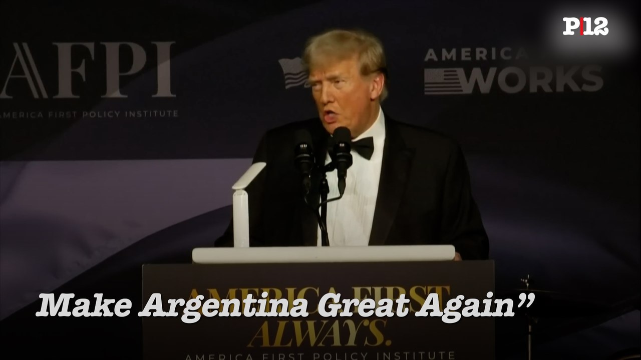 "Tus números están funcionando": Trump felicitó a Milei en la cena de gala en Mar-A-Lago