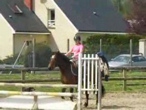 poupette en obstacle premier enchainement avec un refus