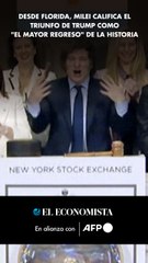 Desde Florida, Milei califica el triunfo de Trump como el mayor regreso de la historia
