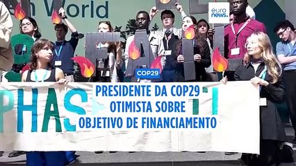 COP29: presidente cautelosamente otimista quanto ao cumprimento dos objetivos