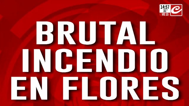 Brutal incendio en Flores: dos personas murieron y seis heridos