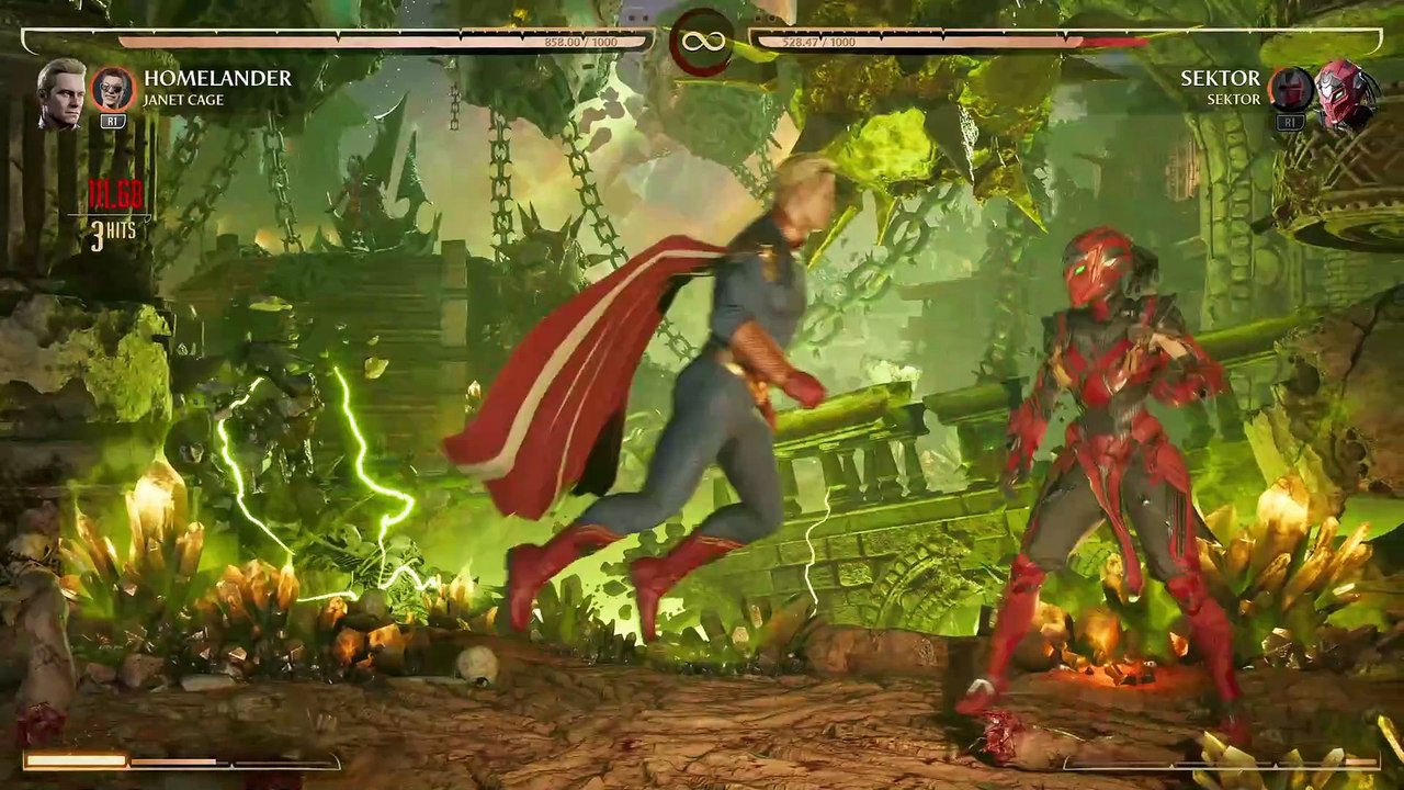 Homelander vs Sektor | Mortal Kombat 1