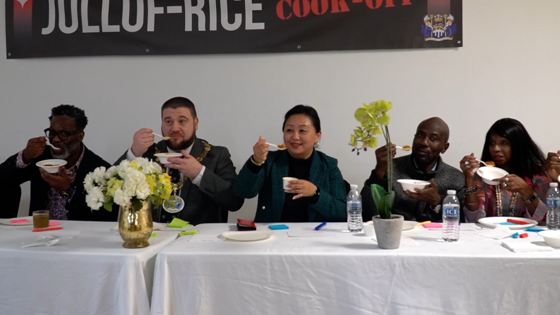 Mayor of Medway judges Jollof Rice making competition held in Chatham