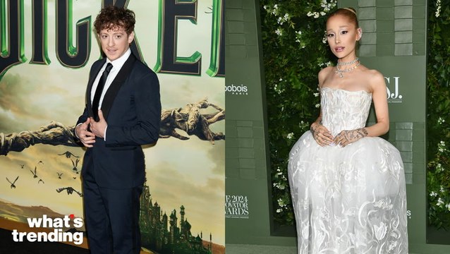 Ariana Grande and Ethan Slater Show Rare PDA on ‘Wicked’ Red Carpet