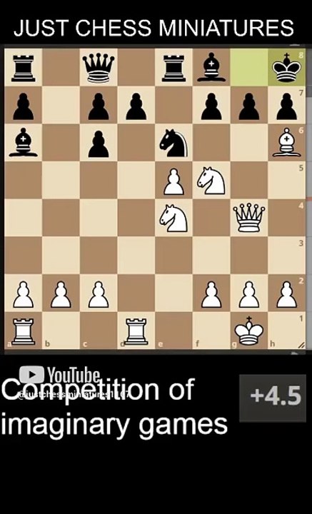First prize in a competition of imaginary chess games. Smothered checkmate