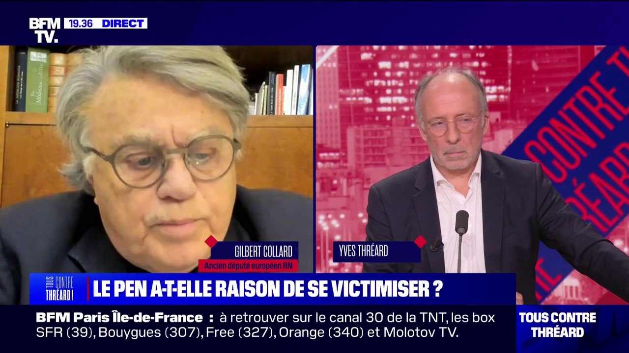 Inéligibilité requise contre Marine Le Pen: "Il n'y a plus de caractère sacré de la loi", déclare Gilbert Collard, ex-eurodéputé RN