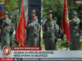 Pueblo de Anzoátegui conmemora 235 años del natalicio de su héroe epónimo