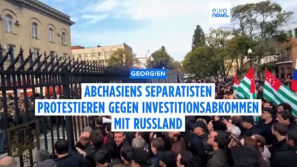 Nein zu Immobilienabkommen mit Russland: Demonstrierende stürmen Regierungsgebäude in Abchasien