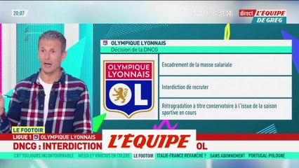 L'OL interdit de recrutement cet hiver et rétrogradé à titre conservatoire - Foot - Ligue 1