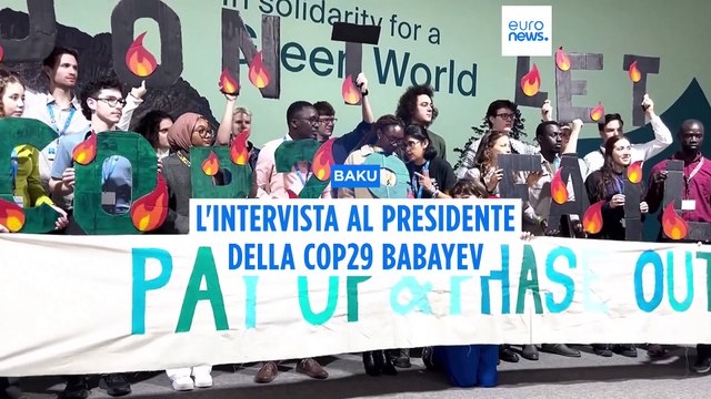 Il presidente della Cop29 a Euronews: cautamente ottimista per i risultati ottenuti nella prima settimana