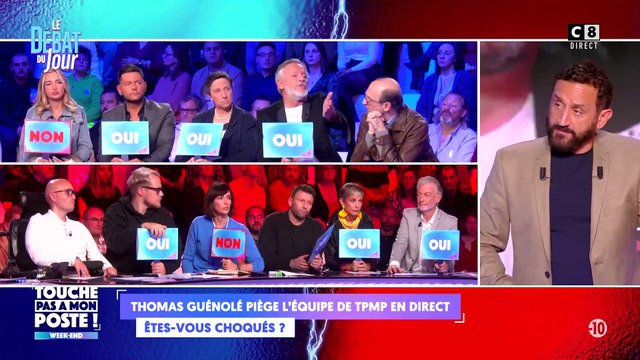Keffieh palestinien caché dans TPMP : Cyril Hanouna annonce ce soir avoir suspendu Thomas Guénolé après sa trahison - Colère des chroniqueurs : Ce mec est pas clean , déloyauté , C'est dégueulasse , C'est un lâche ! ...