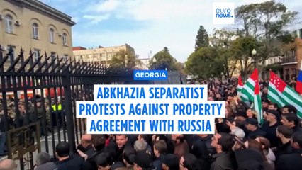 Protests erupt in Abkhazia over pro-Moscow property measure