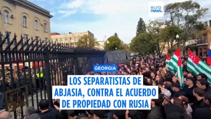 Estallan protestas en Abjasia por una medida inmobiliaria favorable a Moscú