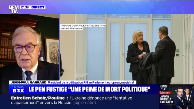 Inéligibilité requise contre Marine Le Pen: Le parquet est passé dans un domaine qui n'est pas judiciaire, mais politique , estime Jean-Paul Garraud (député européen RN)