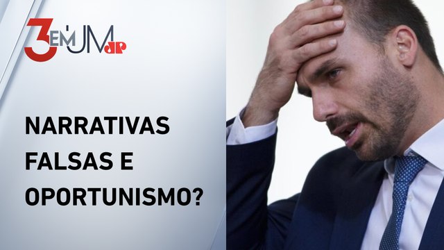 Eduardo Bolsonaro defende manter PL da Anistia: “Irresponsável vincular ataques a Jair Bolsonaro”