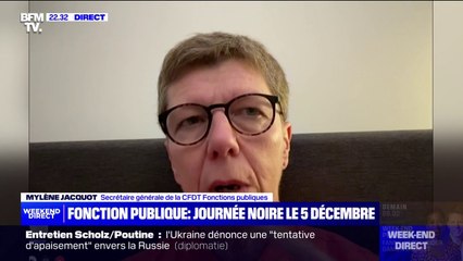 Grève dans la Fonction publique: "Depuis plusieurs semaines, on enchaîne les annonces négatives avec le ministre Kasbarian", déplore Mylène Jacquot (CFDT)
