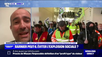 Climat social: "On ressent beaucoup de colère et d'inquiétude", confie Emmanuel Sallaberry (maire de Talence et co-président de la commission finances de l'AMF)