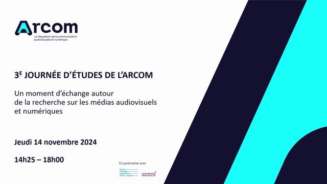 Journée d'études 2024 de l'Arcom : 2ème partie