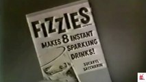 1950s FIZZIES drink with the clown who never smiled TV commercial